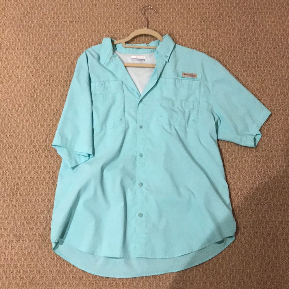 Columbia PFG short sleeve button down